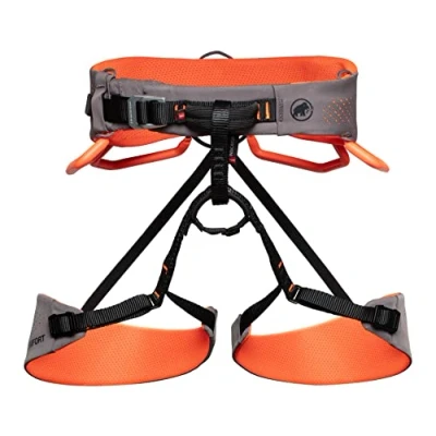 Abbildung von Mammut Damen Comfort Fast Adjust Klettergurt. Shark Safety orange. L