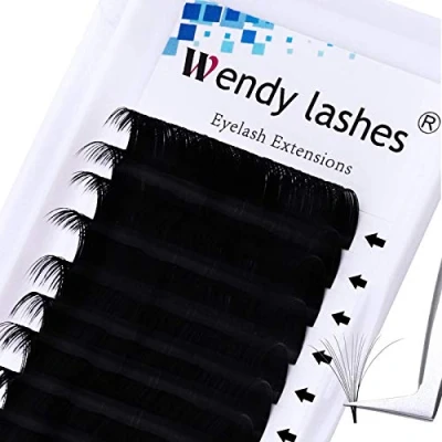 Abbildung von Easy Fan Lashes 0.07 Selbstfächernde Wimpern Extensions für Volumentechnik C Curl Wimpernverlängerung 12mm Wimpernextensions Volumen Selbstfächernd Wimpern(0.07 12mm)