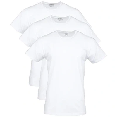 Abbildung von Gildan Herren Cotton Stretch T shirts, Multipack Unterw sche, Artic White (Crew, 3er pack), L EU
