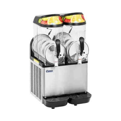 Abbildung von Royal Catering Slush Maker 2 x 12 L Maschine Eismaschine Ice Slushy 680W, Stahl (verzinkt), Edelstahl (304), Kunststoff (Polycarbonat)