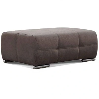 Abbildung von Cavadore Hocker Mistrel, Sitzhocker mit leichter Fleckentfernung dank Soft Clean, geeignet für Haushalte Kindern, Haustieren, 109 x 42 73, braun