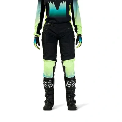 Abbildung von Fox Racing Damen 180 Flora Motocross Hose, Schwarz/Gelb, 38 DE