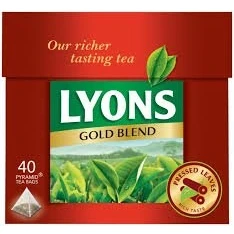 Abbildung von DSDelta Ireland Ltd Teebeutel, goldfarben, 40er Packung, 2 Stück