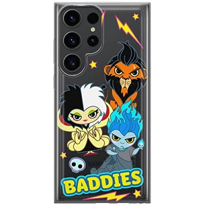 Abbildung von ERT GROUP Handyhülle für Samsung S23 Ultra Original und offiziell Lizenziertes Disney Muster Villains 004 optimal an die Form des Handy angepasst, teilweise transparent