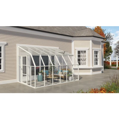 Abbildung von Gewächshaus Sun Room 8x12 PVC Weiss 257x384cm