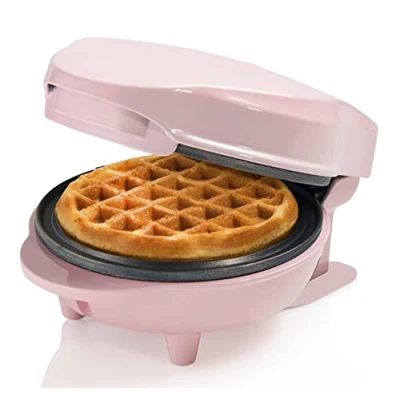 Abbildung von bestron Waffeleisen AMW500 Mini, 550 W, für klassische Waffeln, kleiner Waffelmaker mit Antihaftbeschichtung