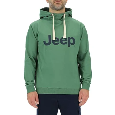 Abbildung von JEEP O102716 E949 J Herren Kapuzensweatshirt Großer Aufdruck J23S Vineyard Green/Night XXL