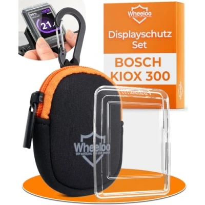 Abbildung von Wheeloo Bosch Kiox 300 Displayschutz Set I Schutzhülle für E Bike transparent &amp; wasserabweisend EBike Display Schutz Zubehör