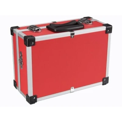 Abbildung von PEREL 1821 R Aluminium Werkzeugkoffer, 330 mm x 230 150 Abmessungen, Rot 138960