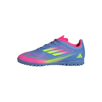 Abbildung von adidas Performance F50 CLUB TF Unisex Fußballschuh Multinocken für Kinder, Größe: 38 2/3, Blue fusion/lucid lemon/lucid pink Schuhe