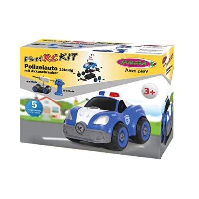 Abbildung von JAMARA 405227 Polizeiauto First RC Kit 22teilig mit Akkuschrauber
