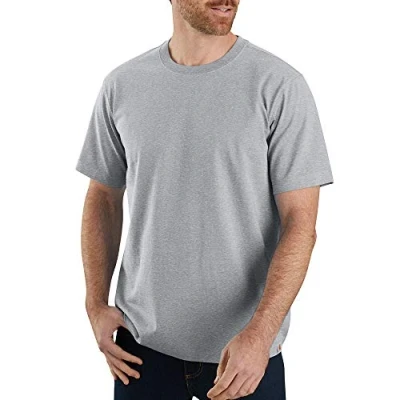 Abbildung von Carhartt Herren Relaxed Fit, schweres, kurzärmliges T Shirt, Grau meliert, XL