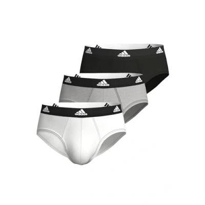 Abbildung von adidas Sportswear Brief 3 PACK Slip, Herren, Größe: Large, Mottled grey/black/white