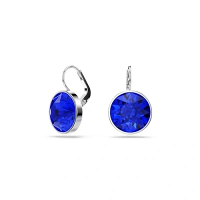 Abbildung von Swarovski Bella DROP Round CUT Ohrringe, Damen, Größe: One Size, Blue