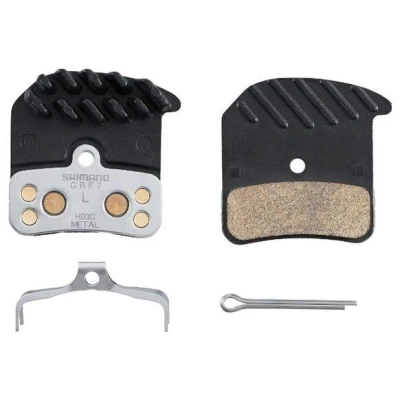 Abbildung von Bremsbeläge Für Scheibenbremse Shimano H03C Metal Mit Kühlrippen