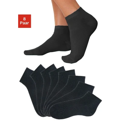 Abbildung von Go in Kurzsocken, (Packung, 8 Paar), uni Basic Farben