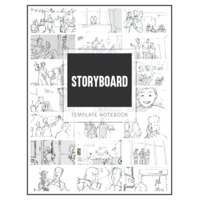 Abbildung von Storyboard Template: Film storyboarding, Sketch book, Visual Storytelling Notebook, Standard for Storyboard, 112 Pages sketching, matte cover