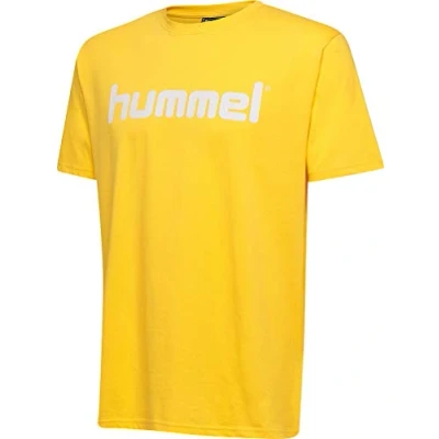 Abbildung von Hummel Hmlgo KIDS Cotton LOGO S/S Tshirt print Sports yellow für Kinder, Größe: 116,