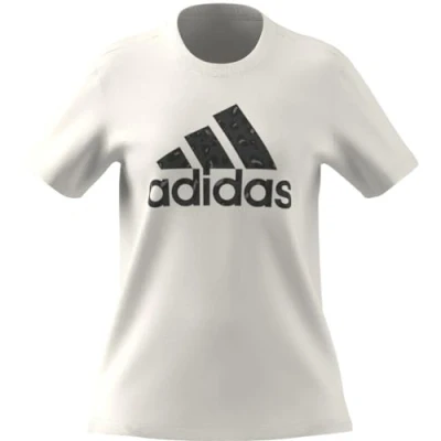 Abbildung von adidas Women&#039;s Animal Print Graphic Tee T Shirt, White, XL