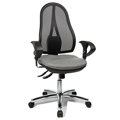 Abbildung von Topstar Bürostuhl Open Point SY Deluxe inkl. höhenverstellbarer Armlehnen hellgrau