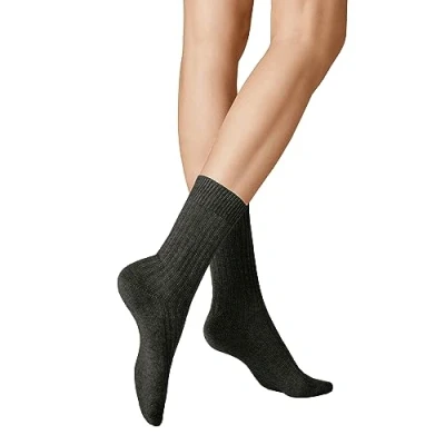 Abbildung von KUNERT Damen Socken Winter Dreams Rib weich Anthrazitmel 4050 39 42
