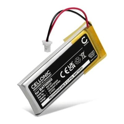 Abbildung von CELLONIC® Ersatz Akku BAT00003 für Cardo Scala Rider FM Q1 Q3 Solo Wireless Kopfhörer Ersatzakku 450mAh Batterie, Kopfhörerakku, Bluetooth Headset
