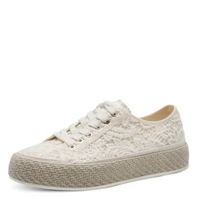 Abbildung von Tamaris Sneaker low, Damen, Größe: 36, Ivory macramee Schuhe