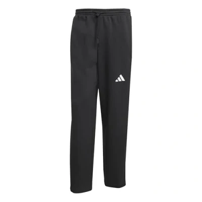 Abbildung von adidas Herren Essentials Three Stripes Fleece Wide Leg Pant, Black/White, XXL