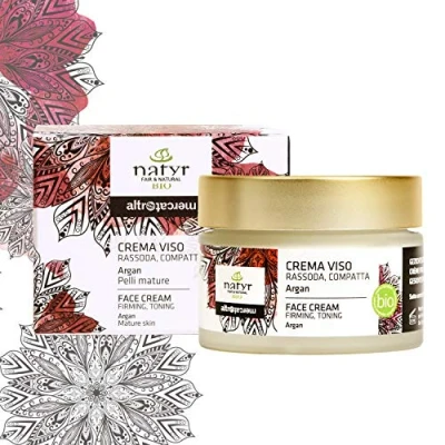 Abbildung von natyr Gesichtscreme strafft und kompakt reife Haut Argan Bio 50 ml