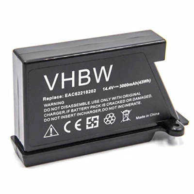 Abbildung von vhbw Li Ion Akku 3000mAh (14.4V) kompatibel mit Saugroboter Home Cleaner Heimroboter LG HomBot VR6171LVM, VR6260, VR62601LV, VR62601LVM, VR6260LV