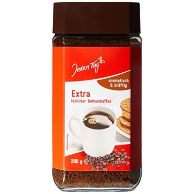 Abbildung von Jeden Tag Extra löslicher Bohnenkaffee, 200 g