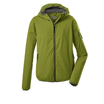 Abbildung von Killtec Herren Softshelljacke/Übergangsjacke mit Kapuze, packbar Trin MN SOFTSHELL JCKT, dunkellime, S, 36870 000