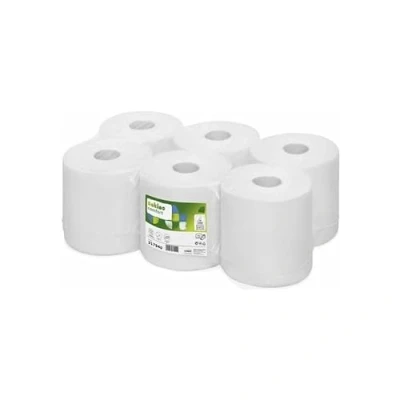 Abbildung von 6 x Satino Handtuchrolle 317940 20,5cmx150m 2 lagig hochweiß Rollen