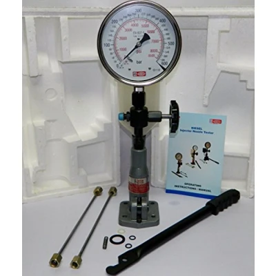 Abbildung von AG Neovo Diesel Injector Nozzle Pop Tester mit 600 BAR / 0 8500 PSI Dual Scale Gauge