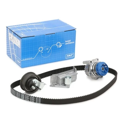 Abbildung von SKF VKMC 01936 Wasserpumpe + Zahnriemensatz mit Spanndämpfer, Spannrolle 150 AUDI: TT Coupe, Roadster, A6 C5 Avant, VOLKSWAGEN: New Beetle Cabrio