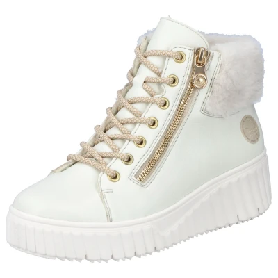 Abbildung von Rieker Snowboot/Winterstiefel, Damen, Größe: 42, Weiss Schuhe