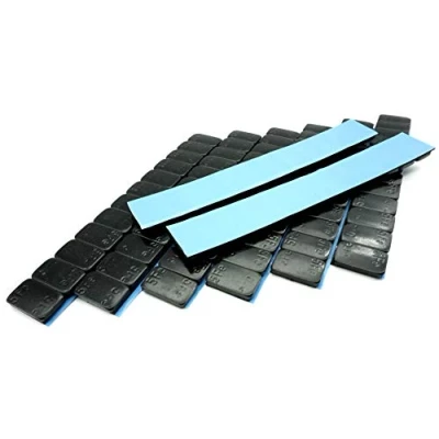 Abbildung von Felgenfactory 480g Auswuchtgewichte schwarz kunststoffbeschichtete Stahlgewichtsriegel 8x60g