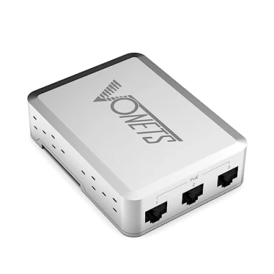 Abbildung von VONETS Industrial 5 Ports PoE Gigabit Switch Ethernet Netzwerk RJ45 Splitter 10/100/1000M 4 +1 Uplink Plug &amp; Play Metall Design Universal für Netzwerkgeräte VSP500
