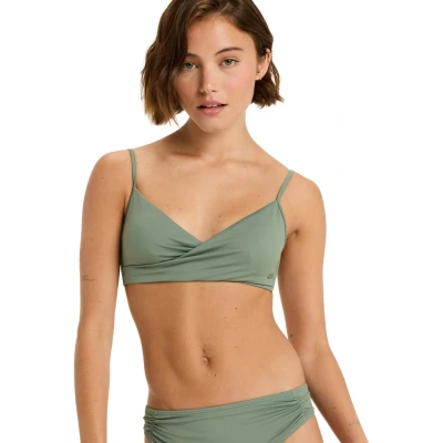 Abbildung von Roxy Classics WRAP Bikinitop, Damen, Größe: Large, Agave green