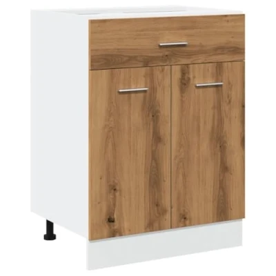 Abbildung von vidaXL Unterschrank Artisan Eiche 60x46x81,5 cm Holzwerkstoff