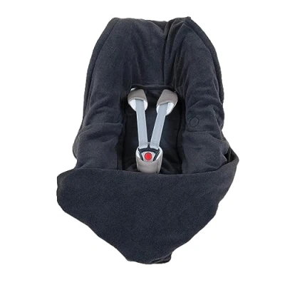 Abbildung von Hoppediz Kinderwagenkette Fleece Decke anthrazit für 3 &amp; 5 Punkt Gu