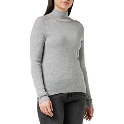 Abbildung von FALKE Damen Roll Neck, Light Grey, XL