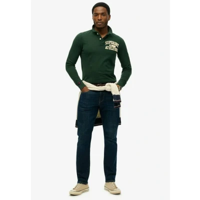 Abbildung von Superdry Vintage Athletic Langarmshirt, Herren, Größe: Medium, Enamel green