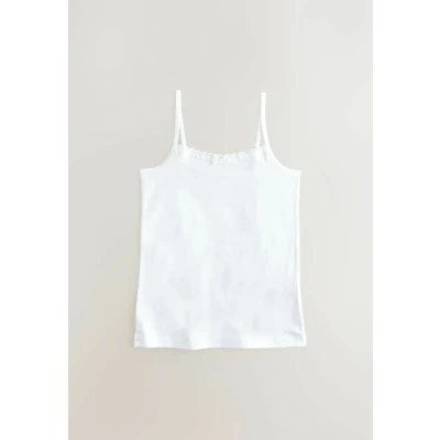Abbildung von Next Regular FIT Srappy CAMI 3 PACK Top für Kinder, Größe: 92, White