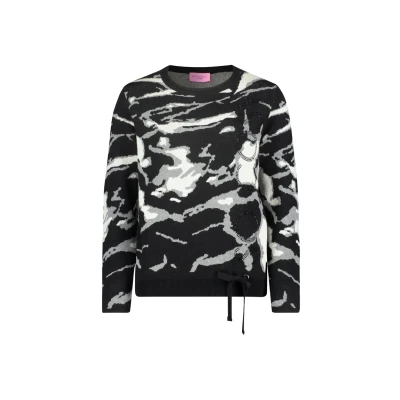 Abbildung von Betty Barclay Strickpullover, Damen, Größe: 36, Patch black grey