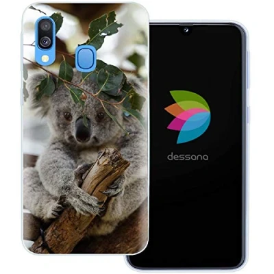 Abbildung von dessana Koala transparente Schutzhülle Handy Case Cover Tasche für Samsung Galaxy A40 Beuteltier