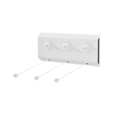 Abbildung von Leifheit Wand Wäscheleine &quot;Rollfix 150 Triple Longline&quot;, ausziehbar