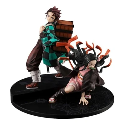 Abbildung von Megahouse Demon Slayer, Kamados Bruder und Schwester Statuette GEM Serie, 17 cm