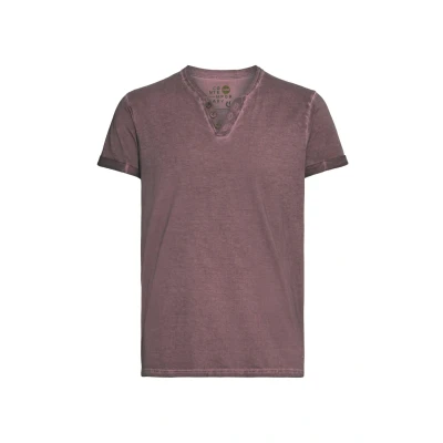 Abbildung von Solid Sdtihn Tshirt basic, Herren, Größe: Small, Wine red