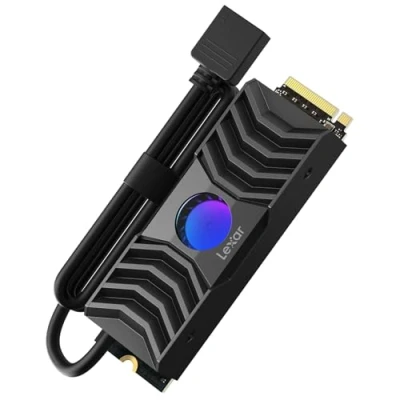 Abbildung von Lexar NM1090 1 TB SSD PCle Gen5x4 NVMe, M.2 2280, PCIe 5.0 mit Kühlkörper, bis zu 11500 MB/s Lesegeschwindigkeit, Internal Solid State Drive für Spiele, Fotografie, Videobearbeitung und Design